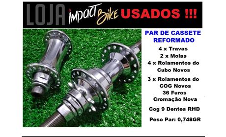 CASSETE REFORMADO PAR 36 FUROS CROMADO (USADA)