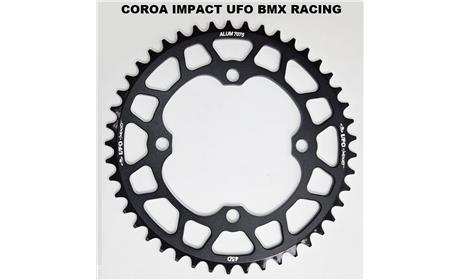 COROA IMPACT UFO ( BY IMPACT ) 43 DENTES 4 FUROS BCD 104MM BMX RAING