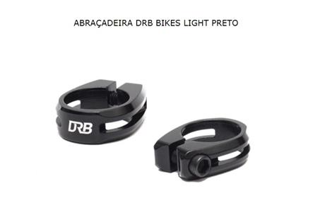 ABRAÇADEIRA DRB BIKES LIGHT CANOTE 25.4  PRETO