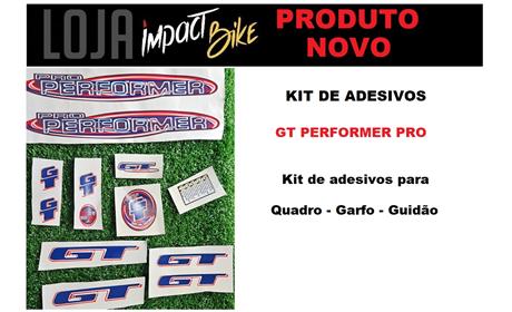KIT ADESIVOS PARA QUADRO E BIKE BMX GT PERFORMER PRO