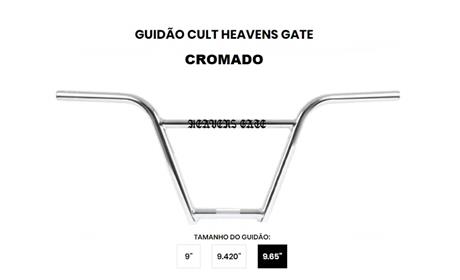 GUIDÃO CULT HEAVENS GATE 9 - 4.420 e 9.65 CROMADO