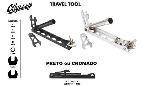 CHAVE ODYSSEY 7 FUNÇÕES PRETO ou CROMADO