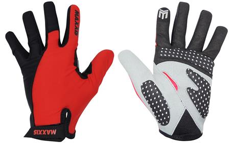 LUVA MAXXIS PRETO/VERMELHO/CINZA 149