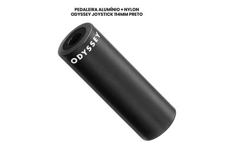 PEDALEIRA ALUMÍNIO + NYLON ODYSSEY JOYSTICK 114MM PRETO