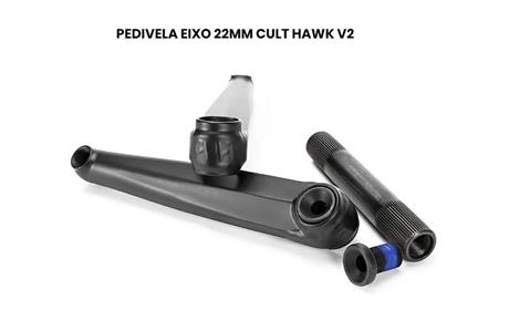 PEDIVELA EIXO 22MM CULT HAWK V2 165 - 170 - 175 ou 180MM PRETO