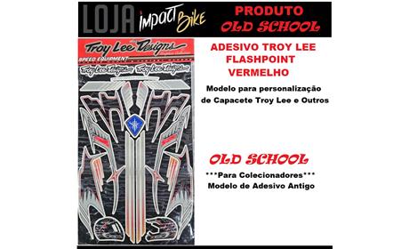 ADESIVO TROY LEE FLASHPOINT PARA CAPACETE VERMELHO