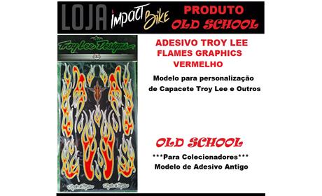 ADESIVO TROY LEE FLASHPOINT PARA CAPACETE  VERMELHO