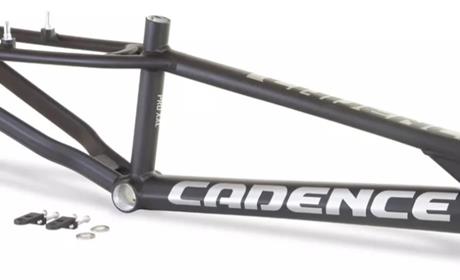 QUADRO BMX RACE 20 CADENCE BX1 ALUMÍNO PRETO - GRAFITE V-BRAKE