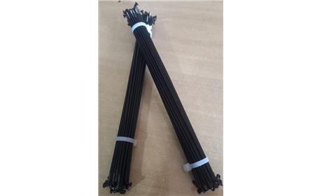 RAIO ARO 20 AÇO 187MM s/ NiPPLES 36 UNIDADES PRETO