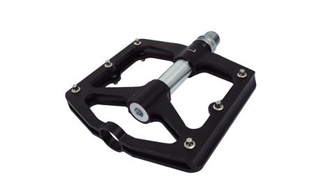 PEDAL CALYPSO ZEUS PLATAFORMA 6 PINOS AL. ROL. EIXO 9/16 PRETO