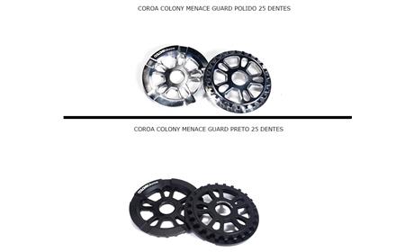 COROA COLONY MENACE GUARD PRETO 25 e 28 DENTES