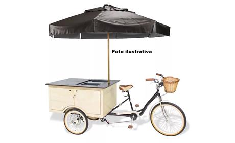 FOOD BIKE CAIXA TRASEIRA COM FREEZER 
