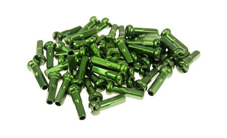 NIPPLES ALUMÍNIO 36 UNIDADES ALTO 16MM VERDE