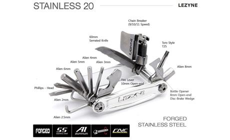 FERRAMENTA CANIVETE LEZYNE STAINLESS 20 