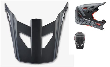PALA CAPACETE 100% STATUS BLACK METEOR PRETO