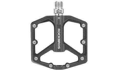 PEDAL ROCKBROSS PLATAFORMA ROLETADO ALUM. PRETO