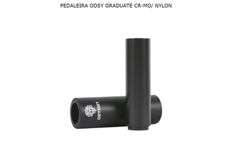 PEDALEIRA CR-MO + NYLON ODYSSEY GRADUATE 127MM / 5 PRETO