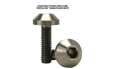 PARAFUSO PROFILE TITÂNIO p/ CUBO MINI ELITE FINO 3/8 FÊMEA PAR