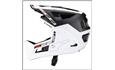 CAPACETE FULL FACE LEATT ENDURO 4.0 QUEIXEIRA REMOVIVÉL PRETO c/ BRANCO — foto 1
