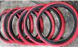 PNEU VEE FLAME MTB 26 X 2.50 VERMELHO COM FAIXA PRETA — foto 1