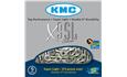 CORRENTE FINA KMC BMX RACING, MTB, SPEED X-9SL CROMADA VAZADA — foto 1