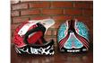 CAPACETE GTK FULL FACE VERMELHO ou AZUL / BRANCO — foto 3