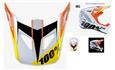 PALA CAPACETE 100% STATUS D-DAY WHITE BRANCO — foto 1