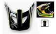 PALA CAPACETE 100% STATUS D-DAY YELLOW PRETO BRILHANTE — foto 1
