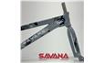 KIT QUADRO E GARFO SAVANA BMX RACE 21 XL CINZA — foto 4