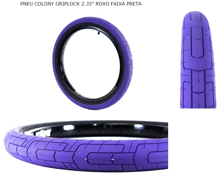 PNEU 20 COLONY GRIPLOCK ROXO COM FAIXA PRETA