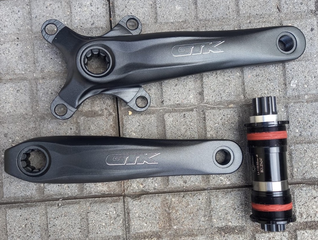 PEDIVELA GTK EL TORO BMX 170MM BCD 104MM PRETO ou BRANCO