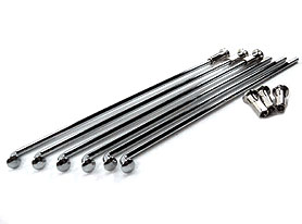RAIO ARO 20 INOX 1/8 ou 3/8 p/ BIKES BMX EXPERT - JUNIOR ou MINI 36 UNID. INOX BRILHANTE