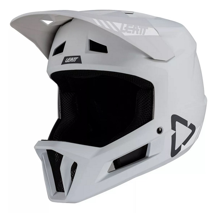 CAPACETE FULL FACE LEATT GRAVITY 1.0 CINZA CLARO INFANTIL