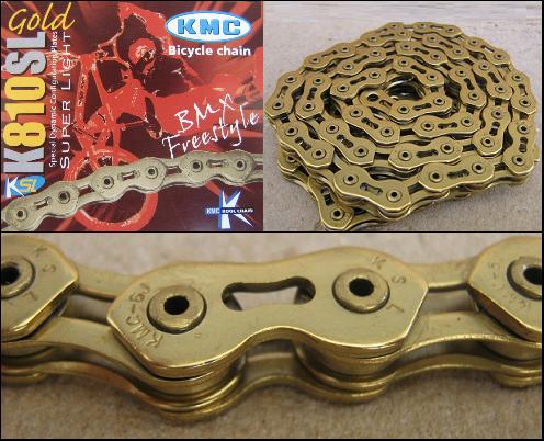 CORRENTE MÉDIA KMC K-710SL 1/8 MÉDIA VAZADA DOURADA