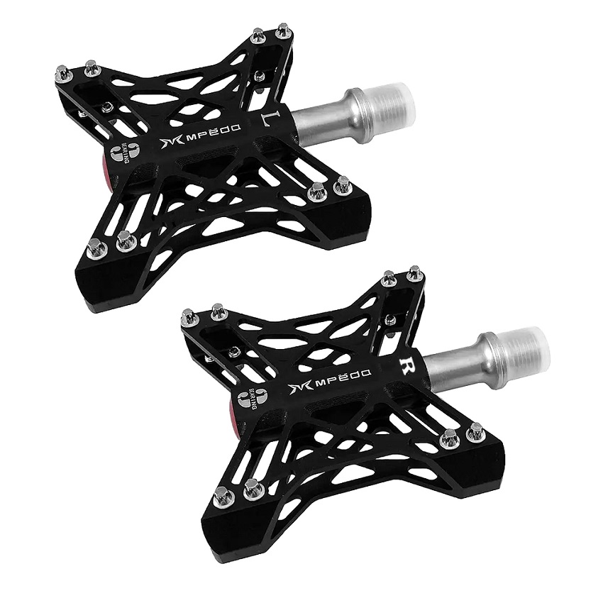 PEDAL XPD PLATAFORMA ARANHA PEQUENA ALUMÍNIO PRETO