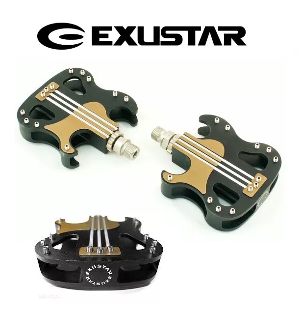 PEDAL EXUSTAR MOD. GUITARRA EIXO GROSO 9/16 ROLETADO