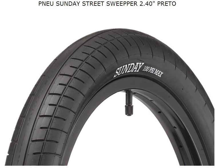 PNEU SUNDAY STREET SWEEPER 20 X 2.40 PRETO