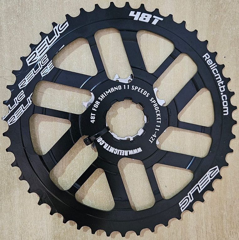 SUPER COG RELIC 48 DENTES + COG 18 DENTES PRETO